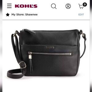 Rosetti Elegant Black Crossbody Bag